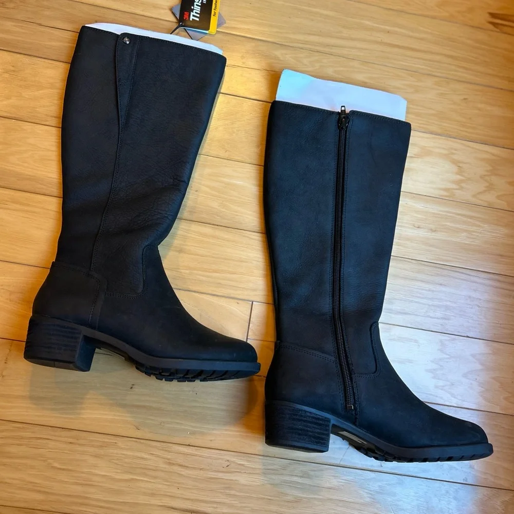 NWT Hush Puppies Black Waterproof Thinsulate Tall Women’s Boots